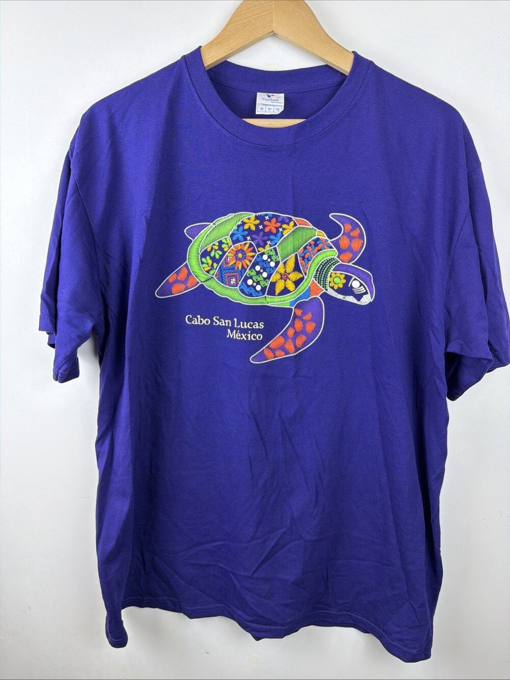 yazbek t shirt Cabo San Lucas Mexico Turtle Shirt XL
